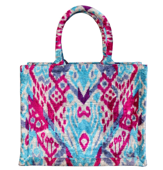 silk velvet ikat totebag 043