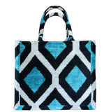 silk velvet ikat totebag 046