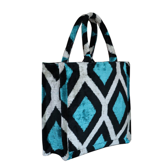 silk velvet ikat totebag 046