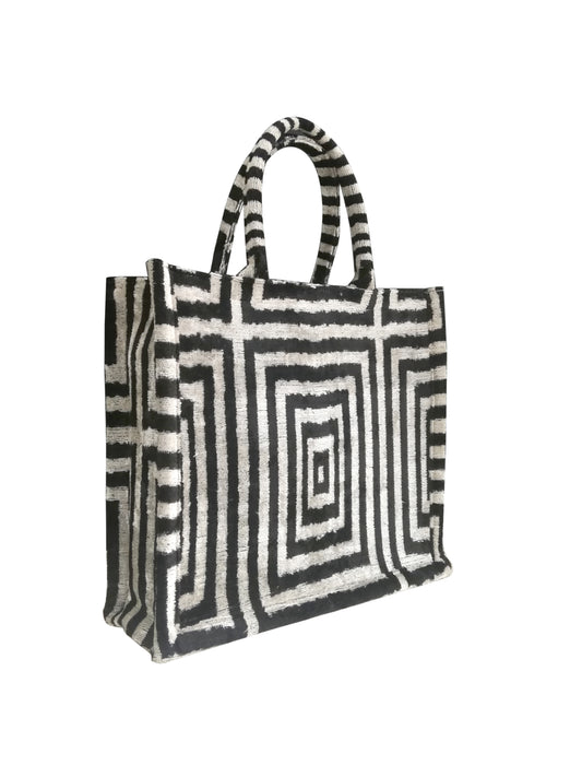 silk velvet ikat totebag 055