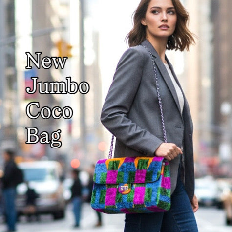 Silk Velvet Ikat Jumbo Coco Bags