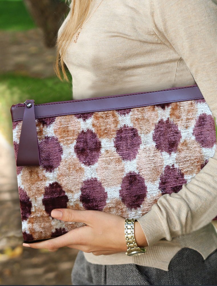 Silk Velvet Ikat Simple Handbags – MIASETA