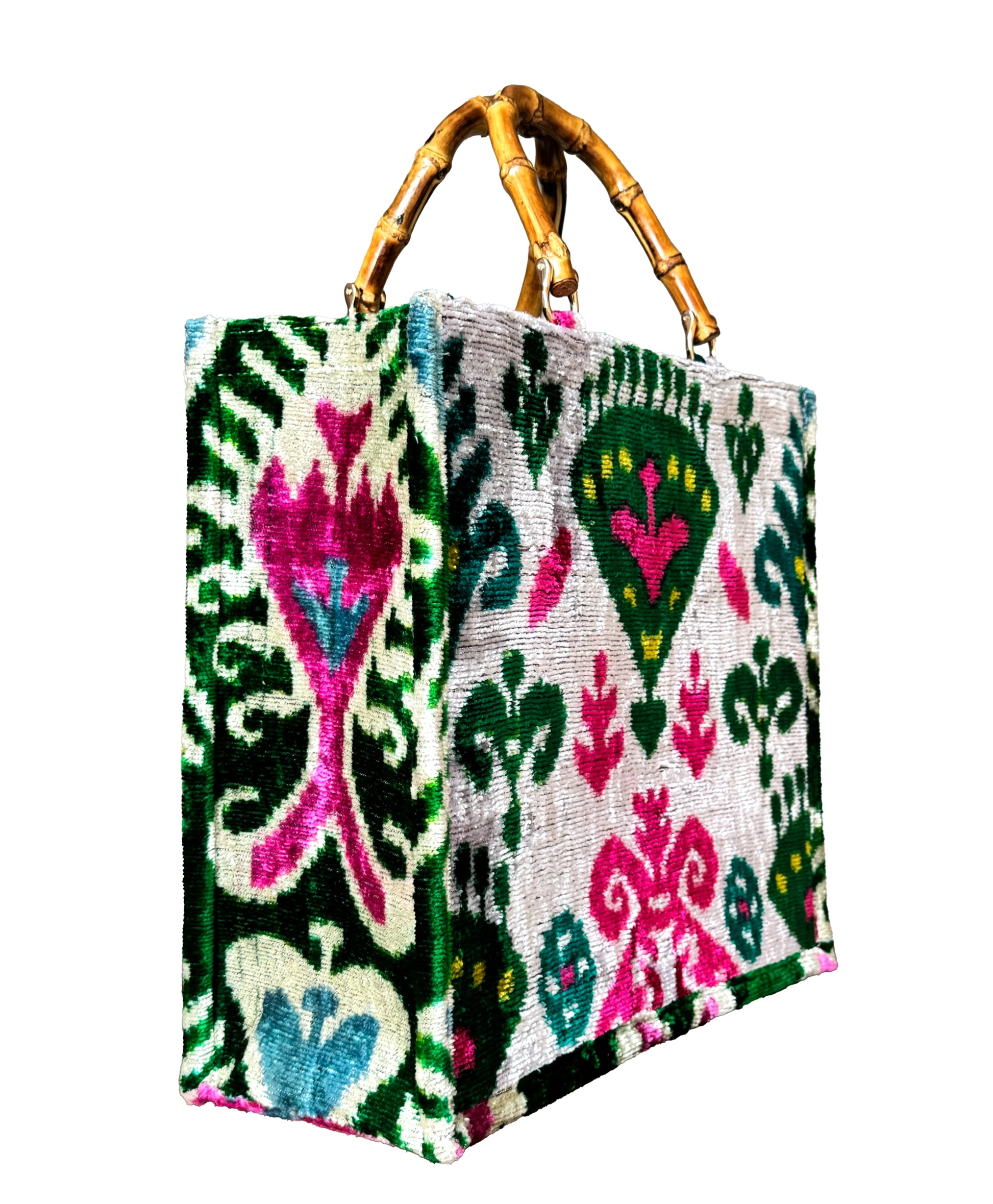 Bamboo Handle Tote Bag