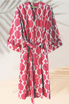 Cotton Ikat Red Caftan