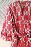 Cotton Ikat Red Caftan