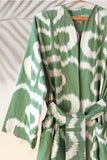 Cotton Ikat Green Caftan