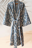 Cotton Ikat Kimono Style Caftan 037