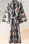 Cotton Ikat Kimono Style Caftan 039