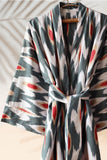 Cotton Ikat Kimono Style Caftan 039