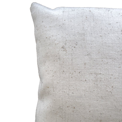 Authentic antique grain sack lumbar pillow handcrafted from vintage European linen. Heritage stripe cushion cover for farmhouse and rustic interiors, 40×60 cm.