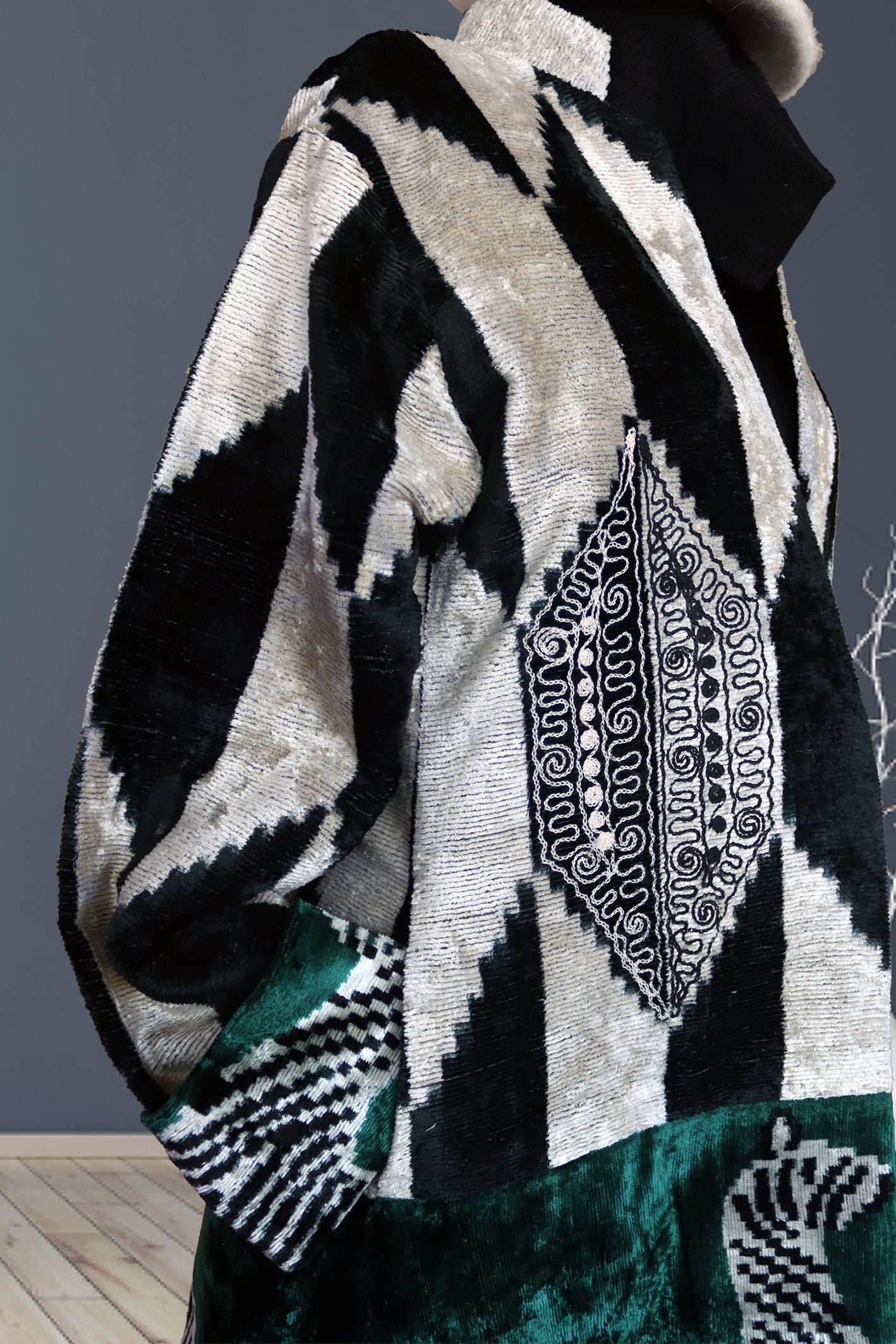 Silk Velvet Ikat Coats Unique – Timeless Elegance and Luxury