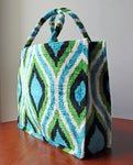 Silk Velvet Ikat Totebag 098