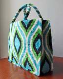 Silk Velvet Ikat Totebag 098