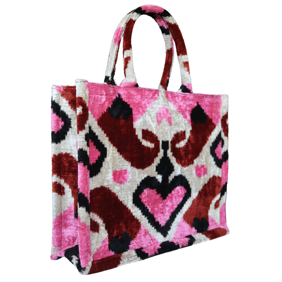 Silk Velvet Ikat Totebag 057