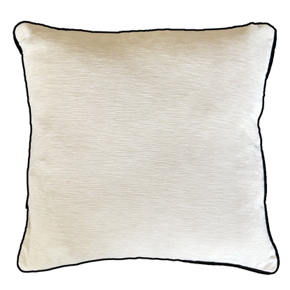 Handmade artisan craftsmanship cushion cover 50x50 cm backside
