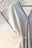 Handwoven Caftan Dress Lilac 13