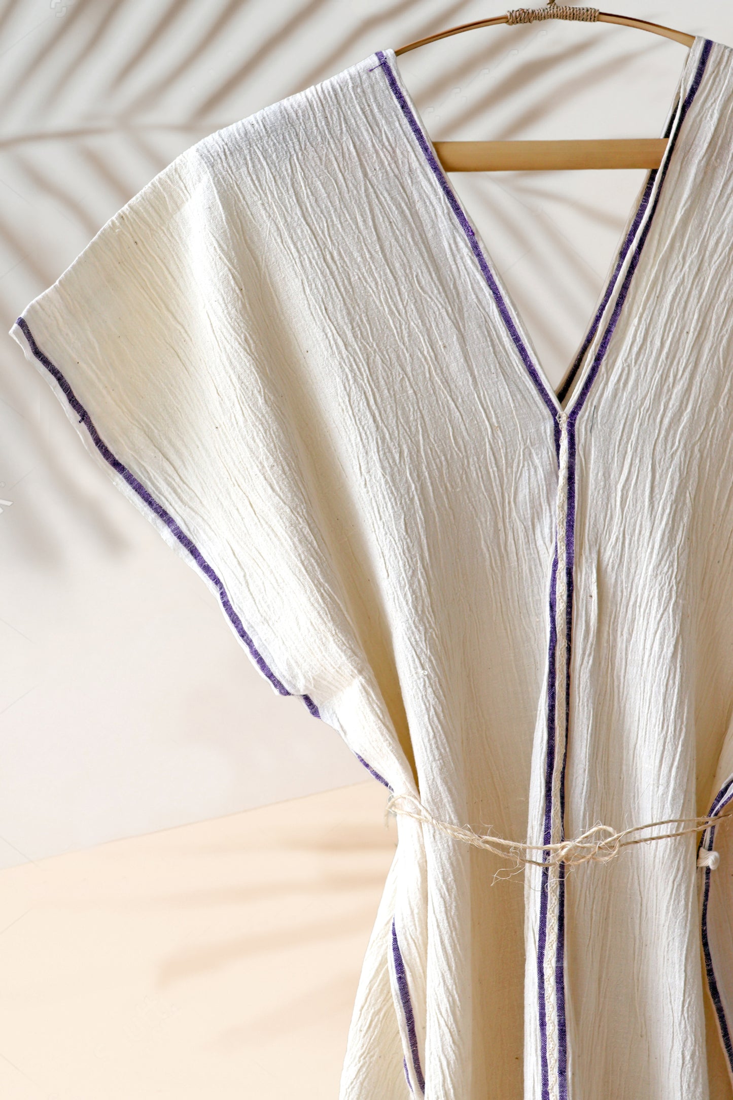 Handwoven Caftan Dress Purple 25