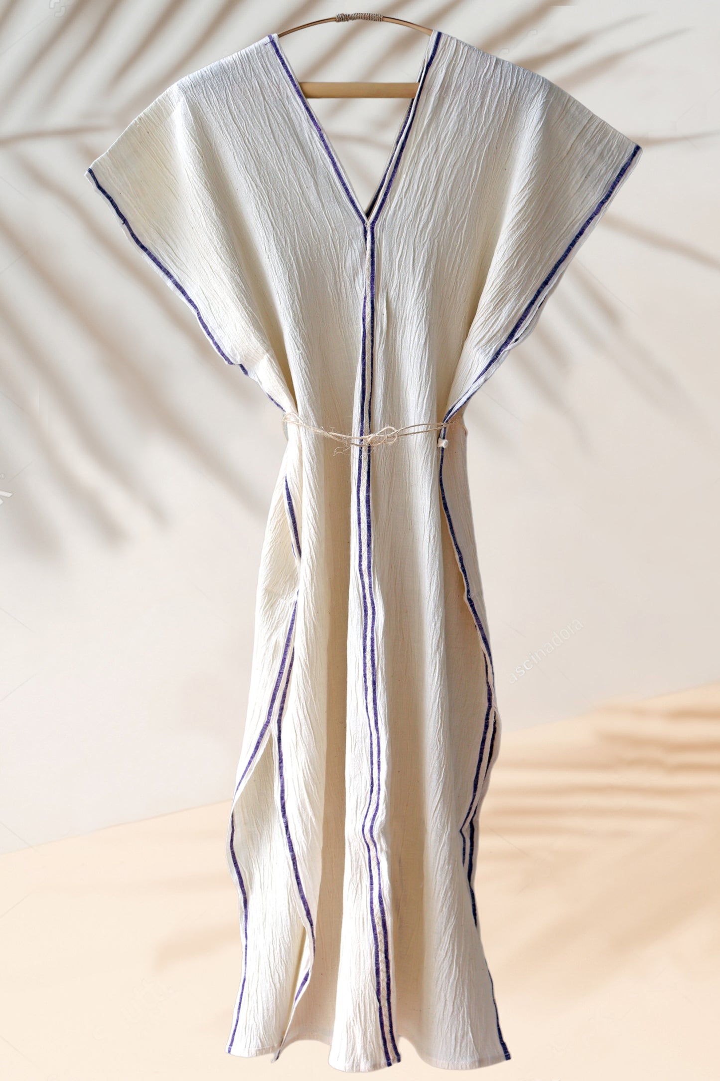 Handwoven Caftan Dress Purple 25