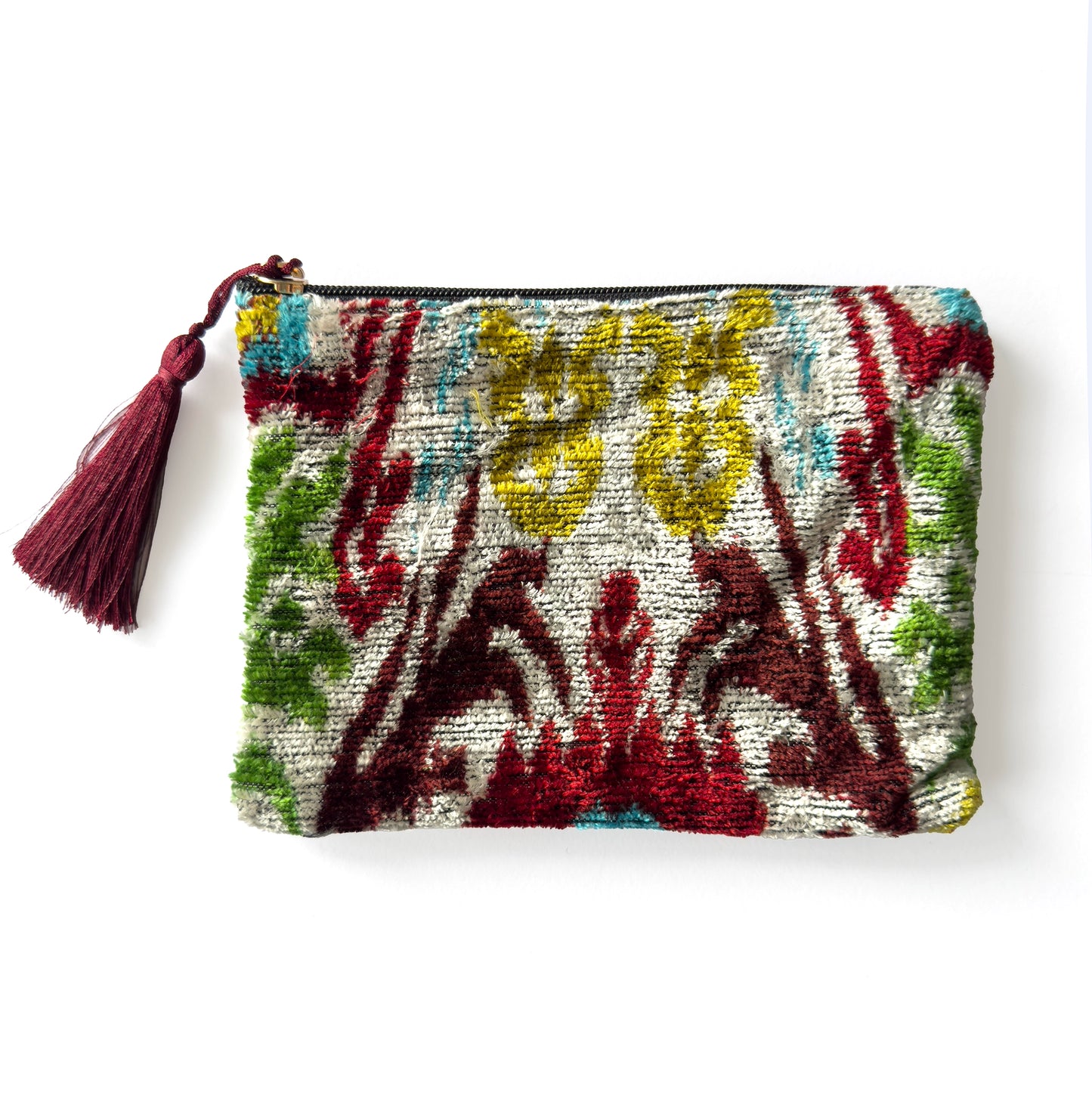ikat multicolor pouch