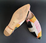 silk velvet ikat slippers size 39