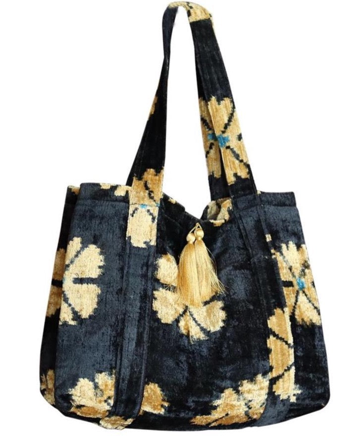 silk velvet ikat oversize bag 001