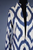 cotton ikat caftan (azur)