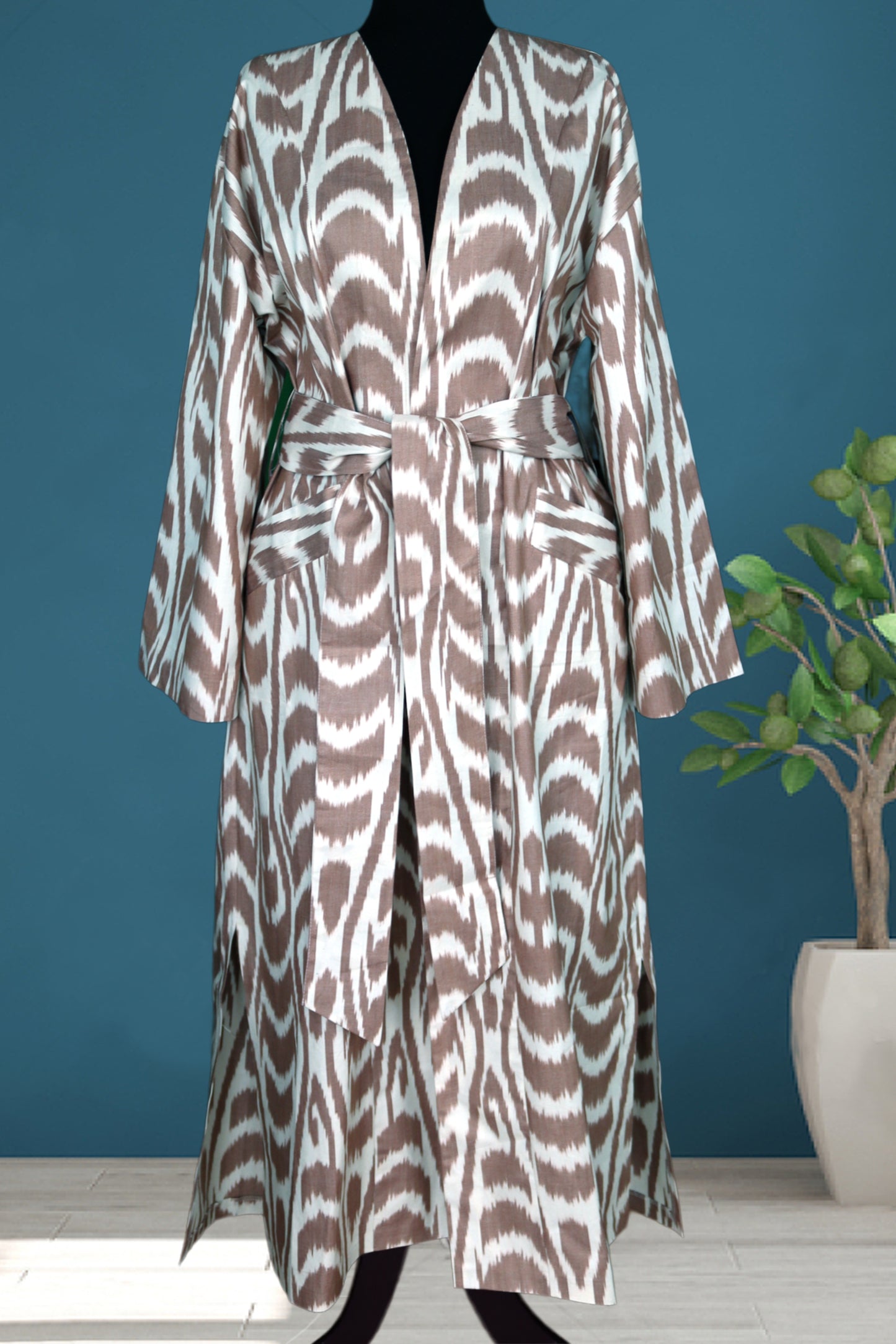 Caftán Ikat de algodón 003