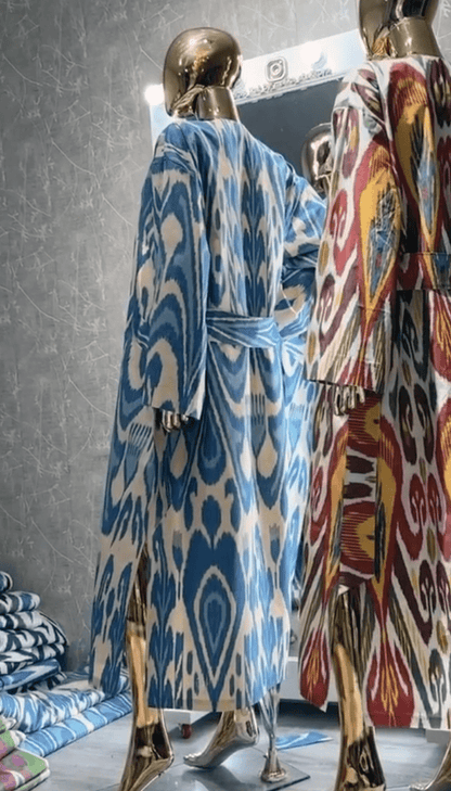 Cotton Ikat Caftan 006
