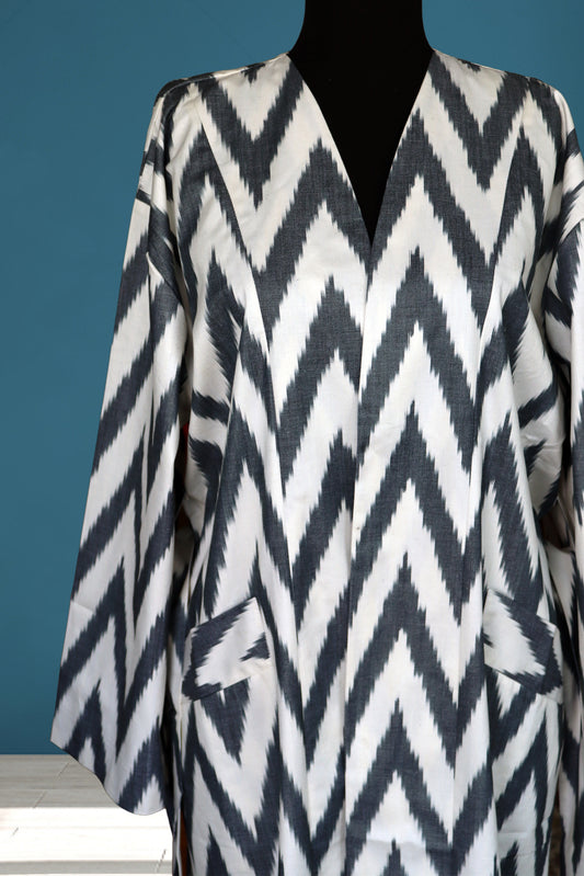 Cotton Ikat Caftan 008