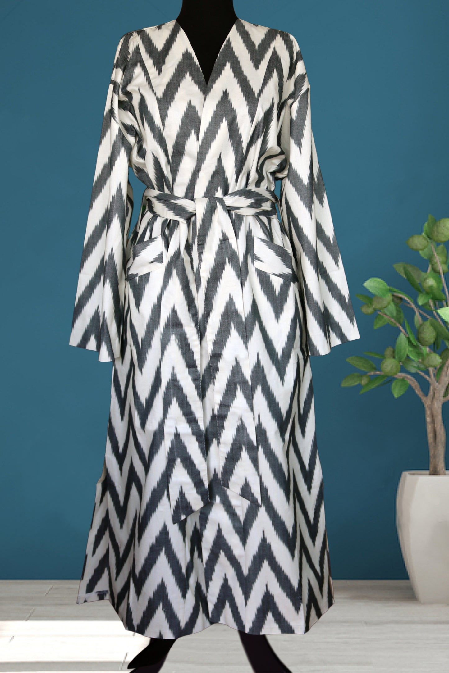 Caftán Ikat de algodón 008