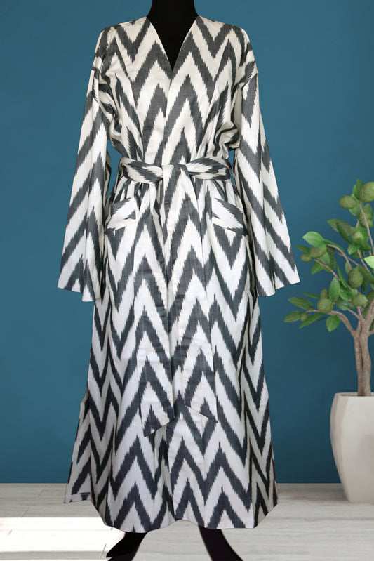 Cotton Ikat Caftan 008