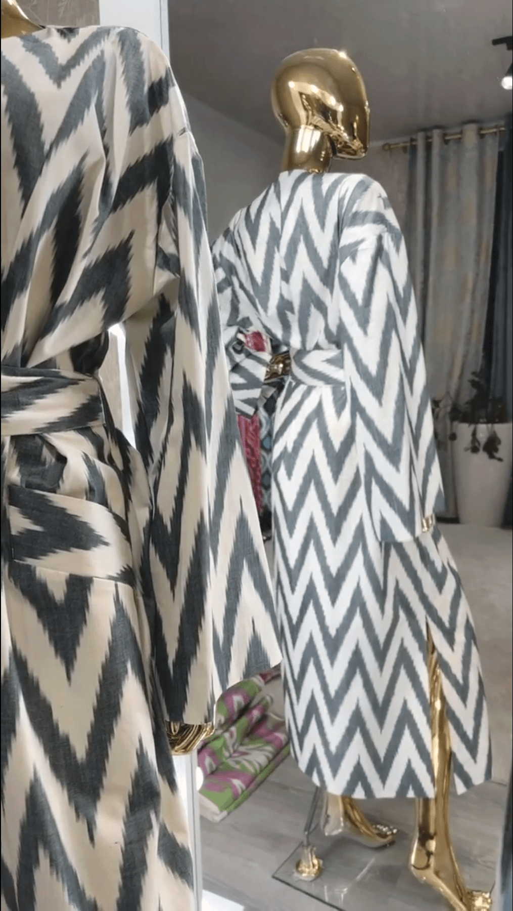 Caftán Ikat de algodón 008