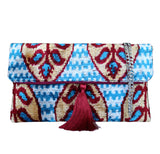 Wholesale designer handbags and clutch bags supplier, offering Silk Velvet Ikat handmade clutch and tote bags with a stylish chain shoulder strap included. Explore where you can buy wholesale Silk Velvet Ikat clutch and tote bags from our exclusive collection, expertly handcrafted by skilled artisans in Istanbul's Grand Bazaar, Turkey, using traditional Uzbek fabrics. As a leading handbags manufacturer, we provide unbranded wholesale handbags and accessories that are specially crafted with handwoven silk ve