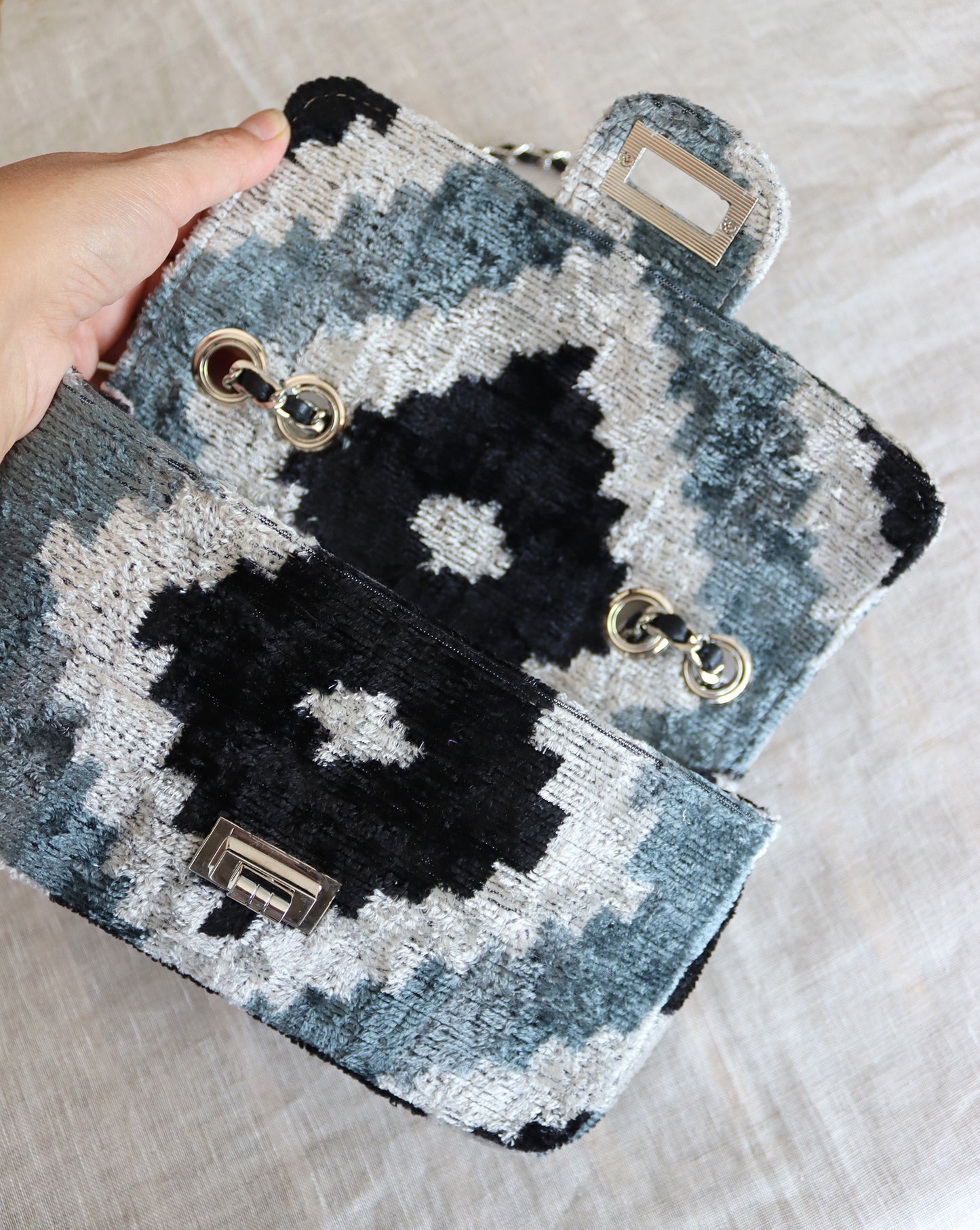 Silk Velvet Mini Coco Bag-074