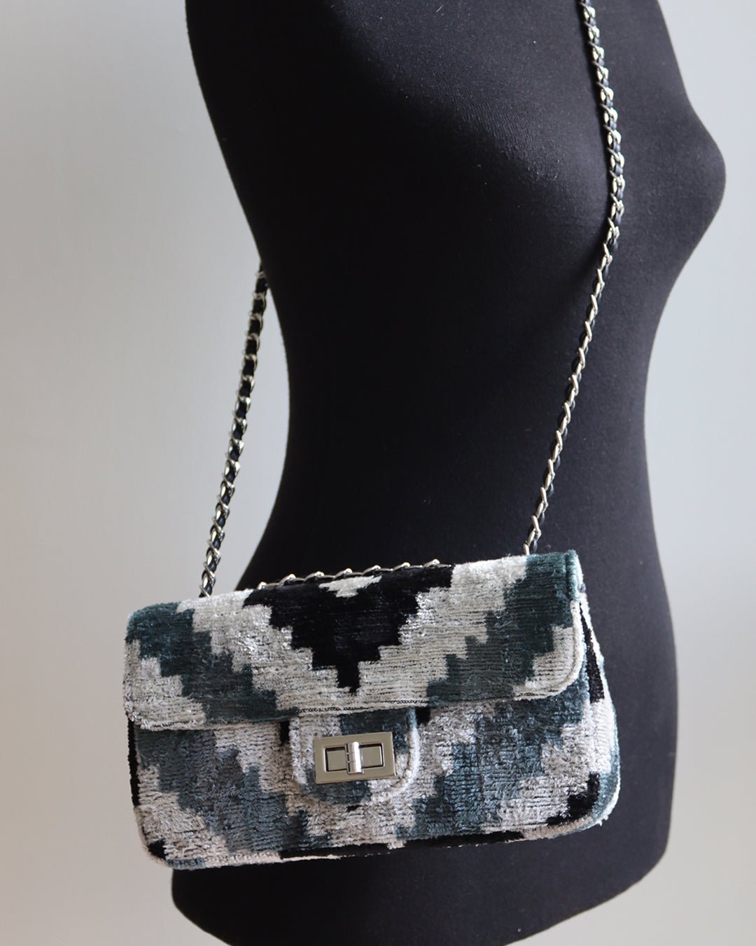 Silk Velvet Mini Coco Bag-074
