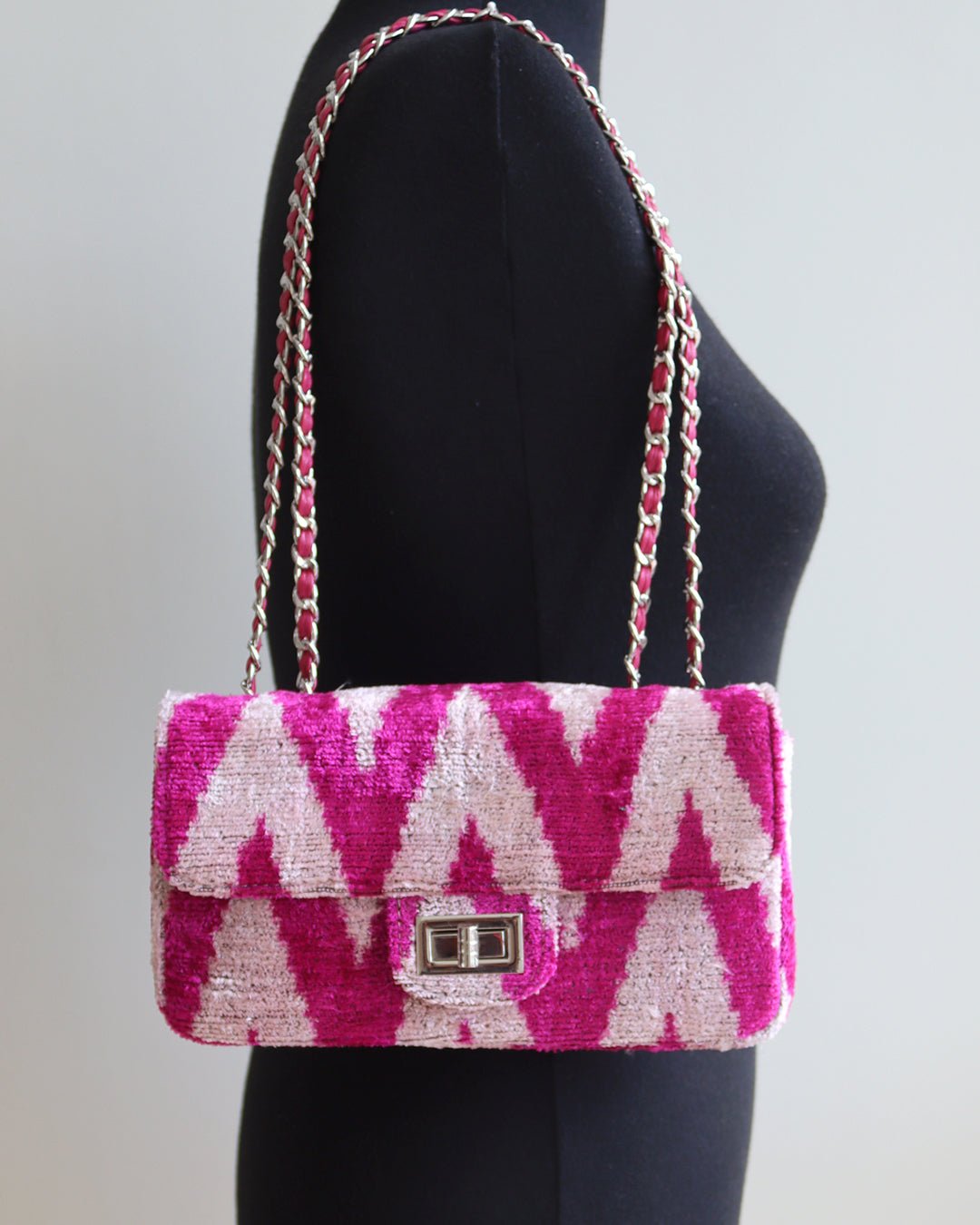 Bolsa de terciopelo de seda Coco-070