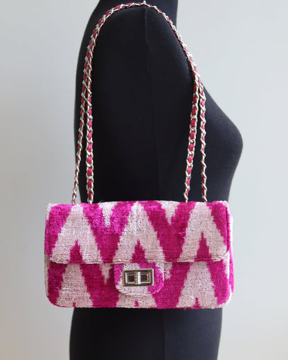 Bolsa de terciopelo de seda Coco-070