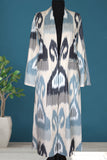 handwoven organic linen ikat caftan 004