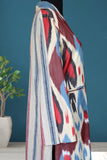 handwoven organic linen ikat caftan 005