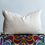 cushion cover silk velvet ikat / organic linen 40x60cm vl030