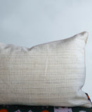 cushion cover silk velvet ikat / organic linen 40x60cm vl059