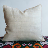 cushion cover silk velvet ikat / organic linen 40x40cm vl032