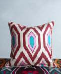 cushion cover silk velvet ikat / silk ikat 40x40cm vs038