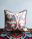 cushion cover silk velvet ikat / cotton ikat 40x40cm vc045