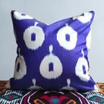 cushion cover double face silk ikat 40x40cm ds050