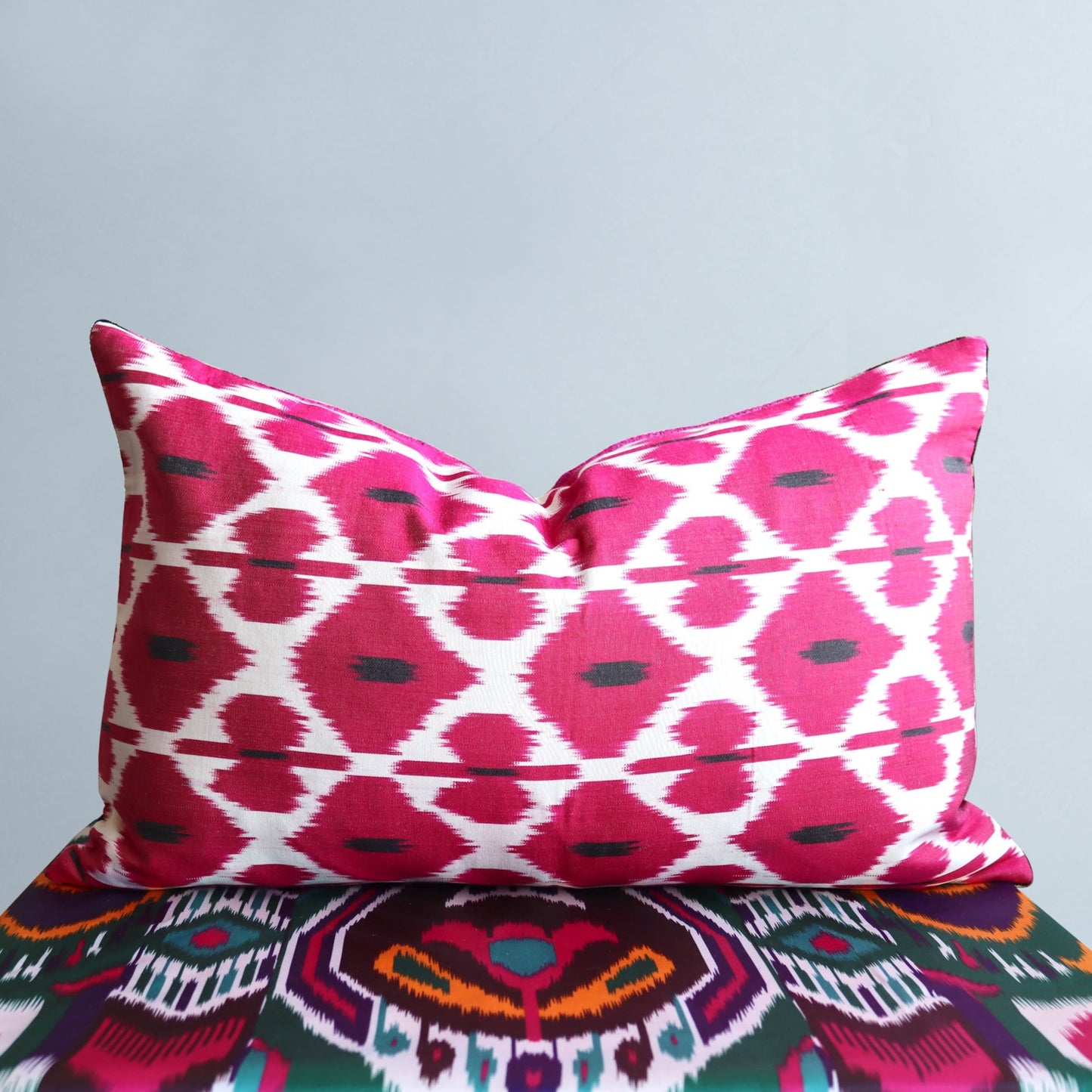 cushion cover silk velvet ikat / silk ikat 40x60cm vs006