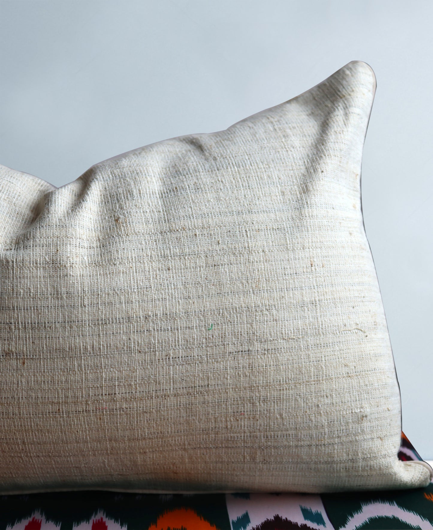 cushion cover silk velvet ikat / organic linen 40x60cm vl022