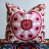 cushion cover silk velvet ikat / silk ikat 50x50cm vs015