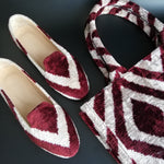 silk velvet ikat shoes 026