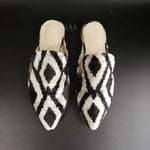 silk velvet ikat slippers 032